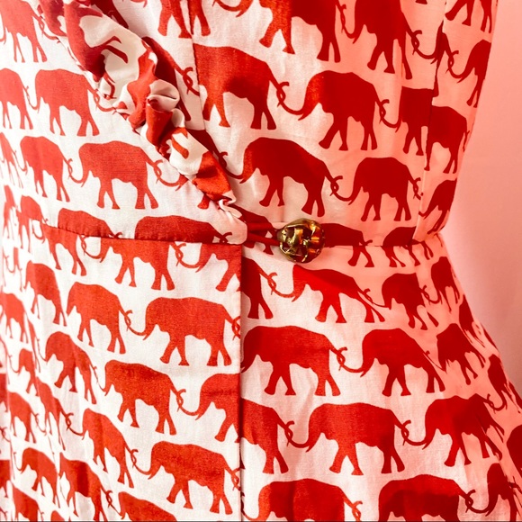 Elizabeth McKay Elephant Red Scotland Dress - Picture 3 of 5